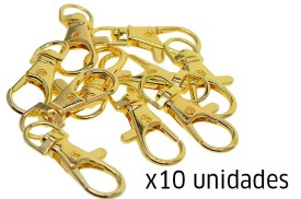 Llaveros mosqueton dorado x10 (1)